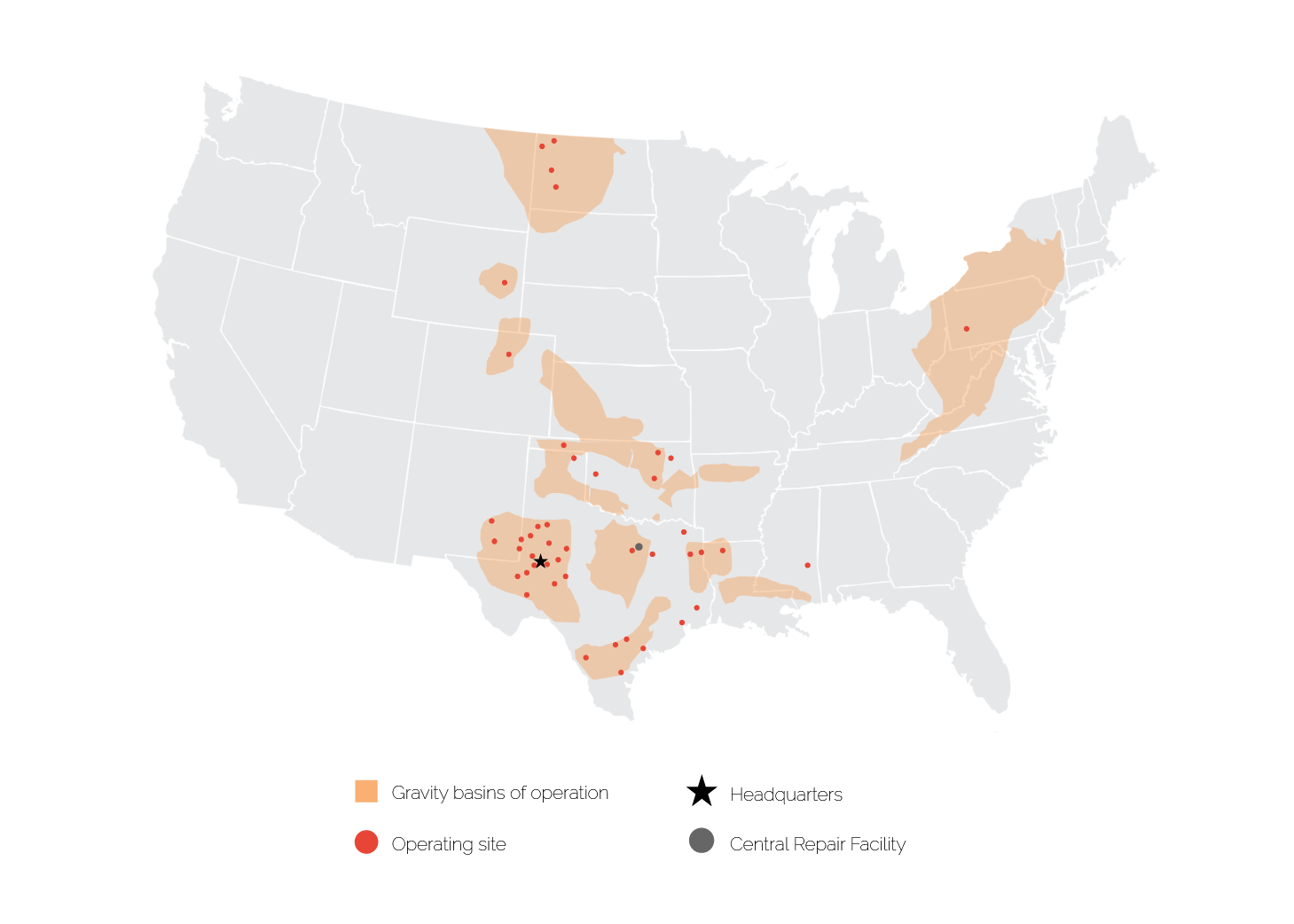 Locations | Gravity Oilfield Services | Gravity Oilfield Services